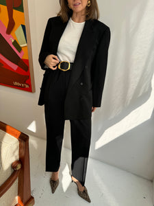 Double breasted black Valentino suit