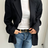 Dark navy blazer