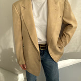 Beige wool tailormade blazer