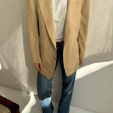 Beige wool tailormade blazer