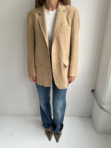 Beige wool blazer