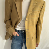 Two toned blazer in yellow tones