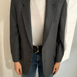 Beautiful wool grey pinstriped blazer