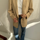 Beige wool tailormade blazer