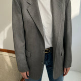 Light grey herringbone blazer