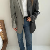 Cold and brown toned contrasted blazer