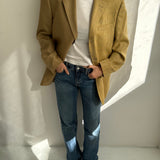 Two toned blazer in yellow tones