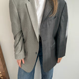 Cold and brown toned contrasted blazer