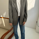 Light grey herringbone blazer