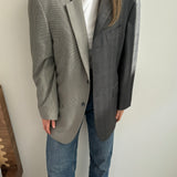 Cold and brown toned contrasted blazer