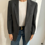 Beautiful wool grey pinstriped blazer