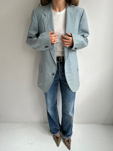 Baby blue retro blazer