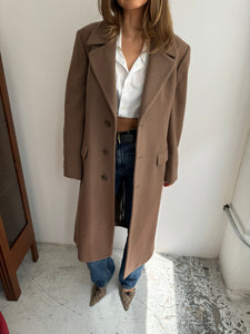 Brown cold wool coat